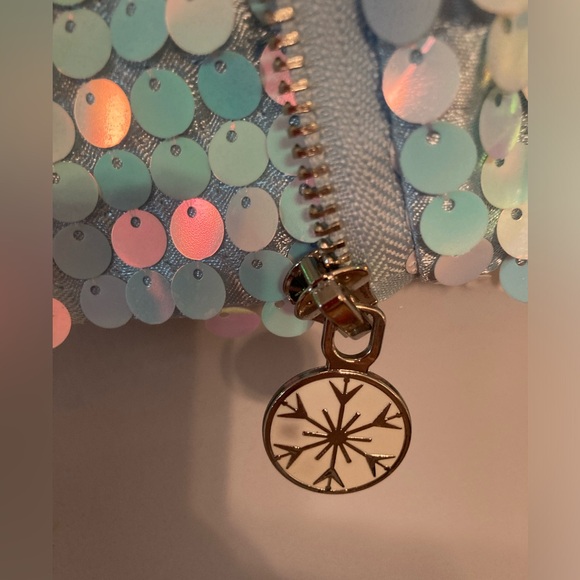 Disney Frozen II Sequin blue iridescent moto jacket sz 14/16 XL - Picture 11 of 11